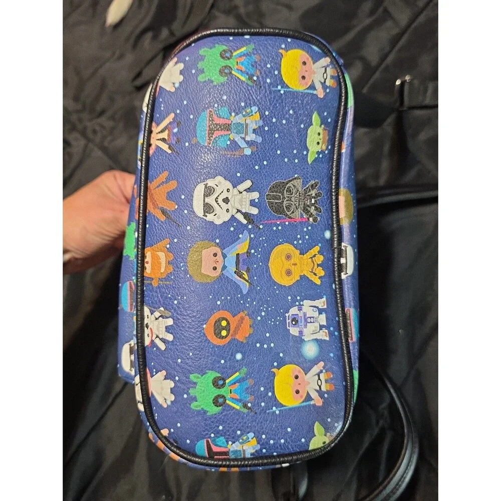 Loungefly Disney star wars chibi character print mini backpack purse bag tote!